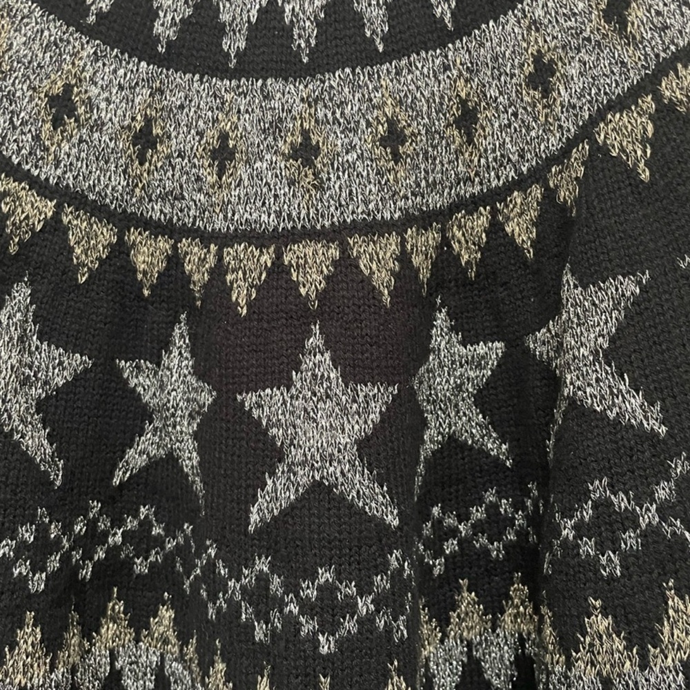 Rails Zoey Fair Isle Metallic Cotton & Wool Blend Sweater - Picture 4 of 7